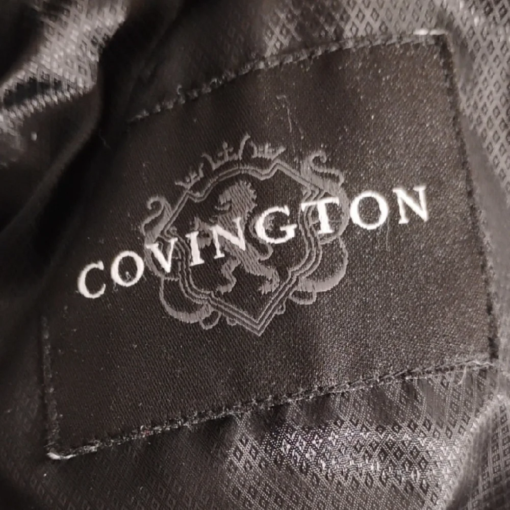 Covington Men's Black Leather Jacket Sz.S/C (X-62 CRATE) - Picture 10 of 14
